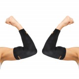 Set de 2 compresii pentru cot Thx4COPPER, textil/cupru, negru, XXL