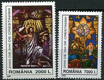 C285 - Romania 2000 - Crestinism 2v. ,neuzat,perfecta stare foto