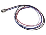 Conector M12 soclu mamă 5 pini 16A 63V IP67 drept cu cablu 0,5m Lutronic