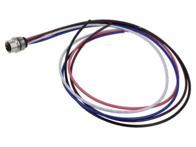 Conector M12 soclu mamă 5 pini 16A 63V IP67 drept cu cablu 0,5m Lutronic foto