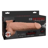 Prelungitor penis Hollow Strapon Unisex Dildo Squirt cu ejaculare [ 25,4 cm x 5.3 cm ]