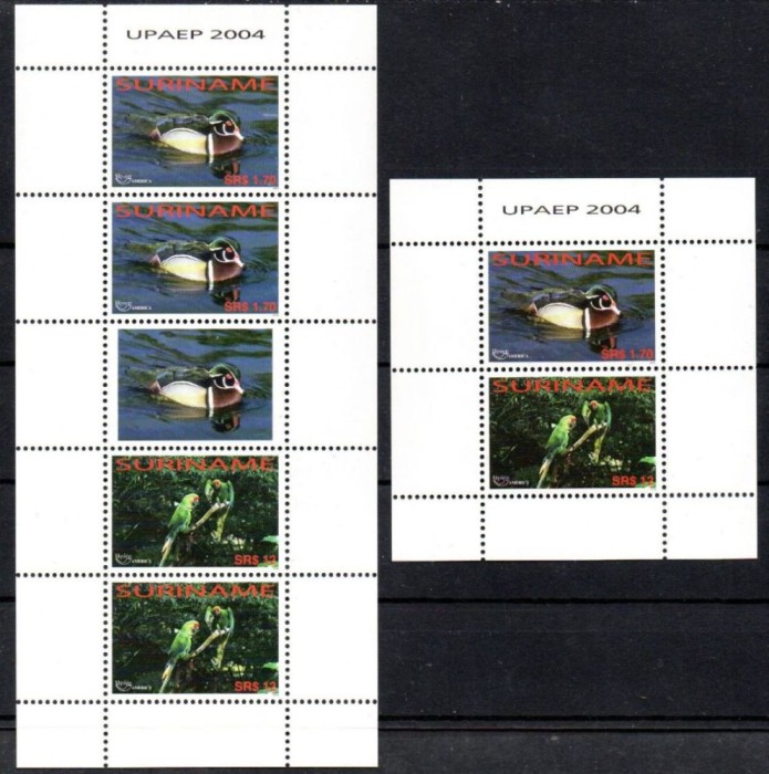 SURINAME 2004 FAUNA UPAEP PASARI RATE