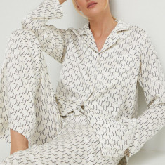 Karl Lagerfeld pijama femei, culoarea bej