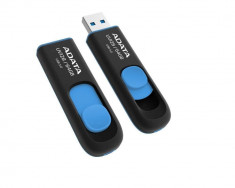 Memorie USB ADATA UV128 64GB USB 3.0 negru / albastru foto