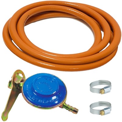 Kit Ceas regulator butelie gaz GPL, furtun 3 metri, 2 coliere otel ProAdvanced PowerfulTools foto