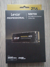 SSD Lexar Professional NM700 256GB NVME NOU SIGILAT foto