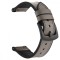 Curea hibrid piele-silicon, compatibila cu Martian Notifier, Telescoape QR, 22mm, Gray Dove