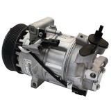 Compresor aer conditionat Renault Captur, 2013-2020, Clio 4, 2012-2019 motor 0.9 TCE, 66kw/1.2 TCE, 88kw, benzina, rola curea 115 mm, 7 caneluri, tip
