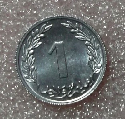 TUNISIA 1 MILLIM 1960 UNC ** foto