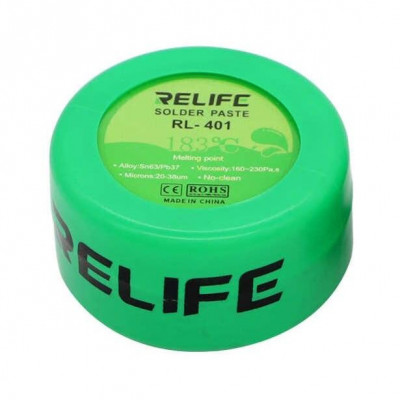 Consumabile, Relife RL-401 Solder Paste Flux No-clean Original Soldering for Moblie Phone Sn63/Pb67 Repair Tool 183&amp;deg;C foto