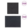 Gossi set de prosoape, 20 buc., negru si gri, bumbac
