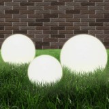 Gossi lampi bol cu led 3 buc., sferice, 20/30/40 cm, pmma
