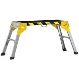 HOMCOM Banc de lucru pliant, banc de str&acirc;ngere din aluminiu, masă de lucru robustă cu m&acirc;ner, design antiderapant, argintiu | Aosom Romania