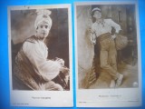 HOPCT 1852 RAMON NOVARRO/RUDOLPH VA-ACTORI-LOT 2 CARTI POSTALE VECHI-NECIRCULATE