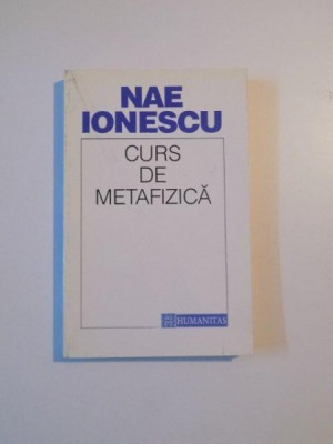 CURS DE METAFIZICA de NAE IONESCU , 1995 foto