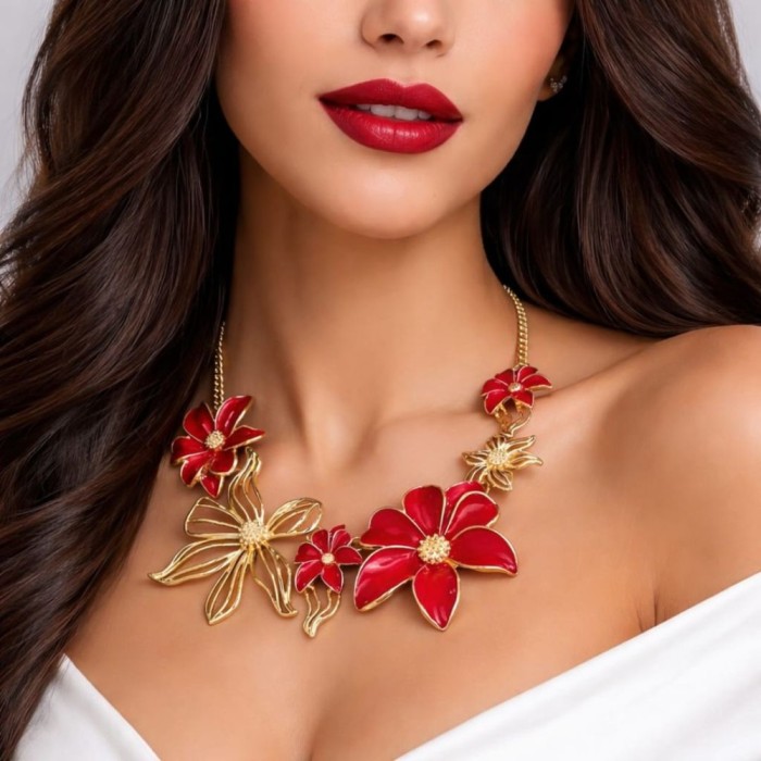 Colier Floare de Dalie