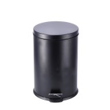 Cumpara ieftin Cos gunoi cu clapeta fier negru 29,5 x 45,5 cm, 20 L