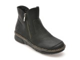 Ghete RIEKER negre, 73357, din piele ecologica
