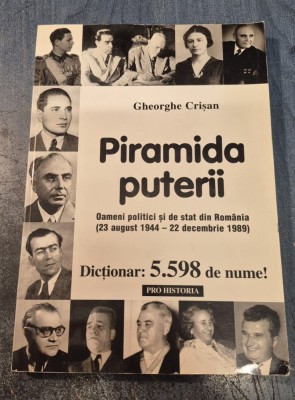Piramida puterii oameni politici si de stat din Romania dictionar Gheorghe Crisan foto