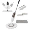 Set Mop 3 in 1 cu Pulverizator , mop Rotund si Plat din Bumbac, Racleta pentru Geam - Dreamramp Curatenie Eficienta intr-un Singur Set