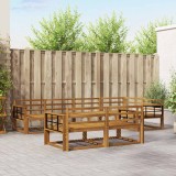 vidaXL Set de canapele de exterior 7 pcs natural Lemn Solid de Acacia 3367727