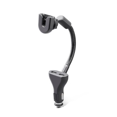 Aproape nou: Incarcator auto Midland ST-DUAL USB cu suport pentru microfon, aliment foto