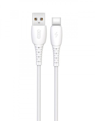 Cablu transfer date si incarcare XO NB-P163 USB-A - USB-C 2.4A 1m, Alb foto