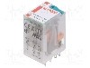Releu electromagnetic, 24V DC, 24A, DPDT, serie R2N, RELPOL - R2N-2012-23-1024-WTL