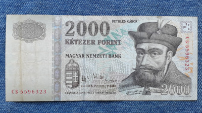 2000 Forint 2005 Ungaria / Bethlen G&amp;aacute;bor / 5596323 foto