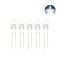100 bucati x LED 5mm transparent luminos de culoare: TRANSPARENT - ALB
