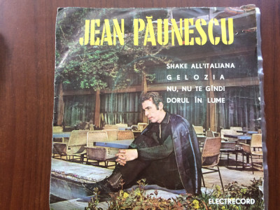 jean paunescu Shake All&amp;#039;Italiana gelozia disc single vinyl muzica usoara EDC 975 foto