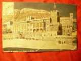 Ilustrata TCV - Litografie Gillette , Monaco - Palatul Printului, Circulata, Printata