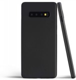Husa Silicon Slim Antisoc Neagra Samsung Galaxy S10 Plus Protectie Camera Butoane Acoperite
