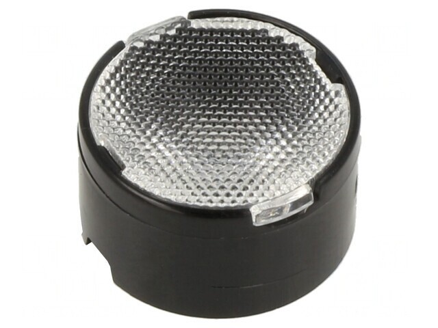 Lentilă LED rotundă neagră PMMA 24-32&deg;