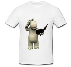 Tricou &amp;quot; Hipopotan inteligent &amp;quot; foto