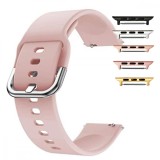 Cumpara ieftin Curea silicon, compatibila Apple Watch 9|8|7|6|5|4|3|2|1 Series, 41mm|40mm|38mm, Apricot