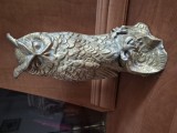 Bufnita bronz masiv mare