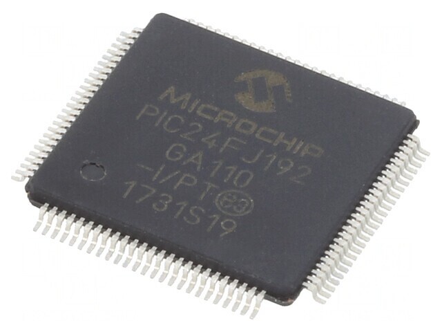 Microcontroler PIC 192kB 32MHz SMD TQFP100 PIC24 16kB SRAM
