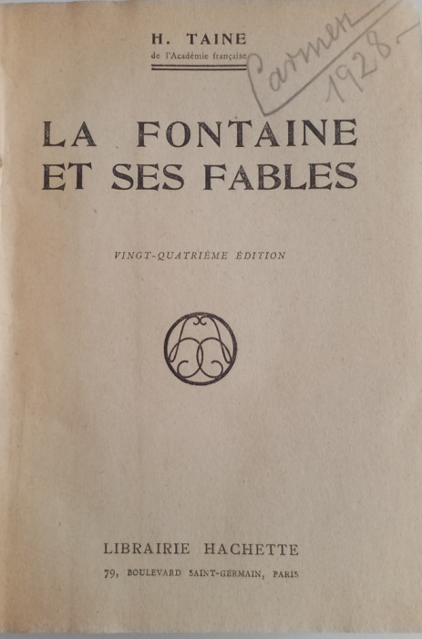 LA FONTAINE ET SES FABLES - H. HAINE - PARIS