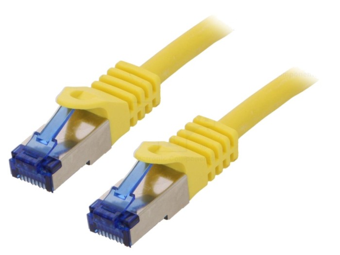 Patch Cord Ethernet Galben 5m Cat 6a LSZH