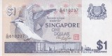 Bancnota Singapore 1 Dolar (1976) - P9 UNC ( vezi descriere )