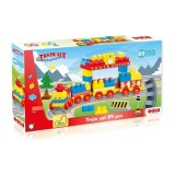 Set de constructii cu trenulet - 89 piese