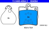ATE 13.0460-4064.2 set placute frana,frana disc