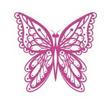 Cumpara ieftin Sticker decorativ Fluture, Roz, 60 cm, 1150ST-8, animale si pasari, Oem