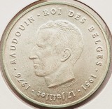 1948 Belgia 250 Francs 1976 Baudouin I Accession French Belges km 157 argint, Europa