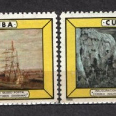 CUBA 1965 - ARTA. PICTURA. SERIE NESTAMPILATA, URME SARNIERA, V1
