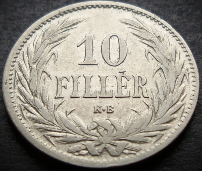 Moneda istorica 10 FILLER - UNGARIA / AUSTRO-UINGARIA, anul 1894 * cod 3469 A