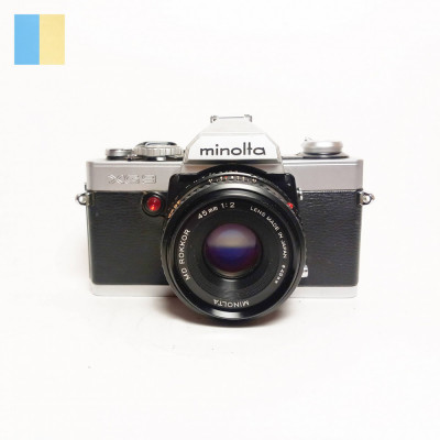 Minolta XG-9 cu Minolta MD Rokkor 45mm f/2 foto