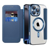 Husa iPhone 16 Pro Max Asteroid GSM SmartMag Book Case, albastru