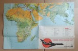 Pliant rute aeriene Interflug 1969 Europa Africa Orientul Mijlociu